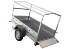 KIPP Gartenanhänger 200, 200 x 106 cm Autotransportanhänger mit hoher Plane, Bügel und Stützrad, zulässiges Gesamtgewicht 500 kg – Bild 8